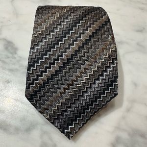 Classic Missoni Print Silk Tie